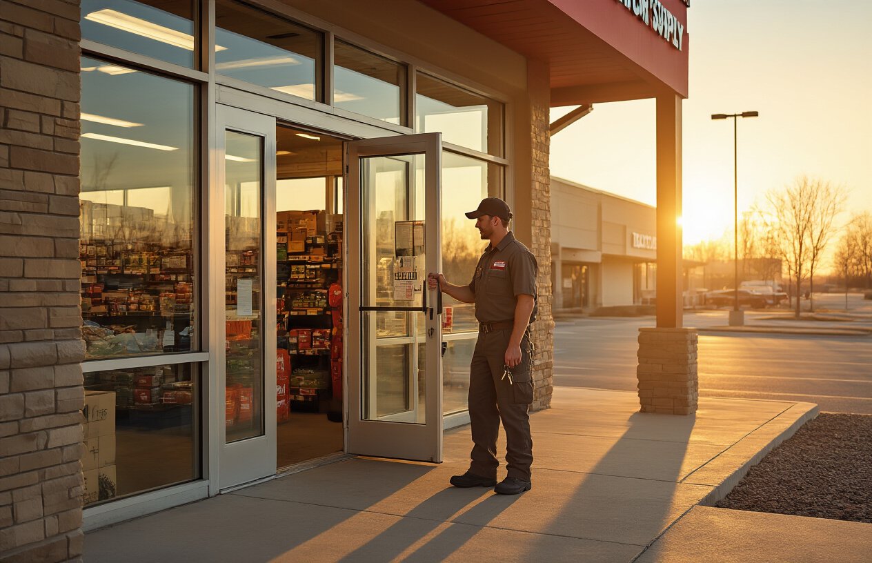 Morning Routine and Store Opening Responsibilities